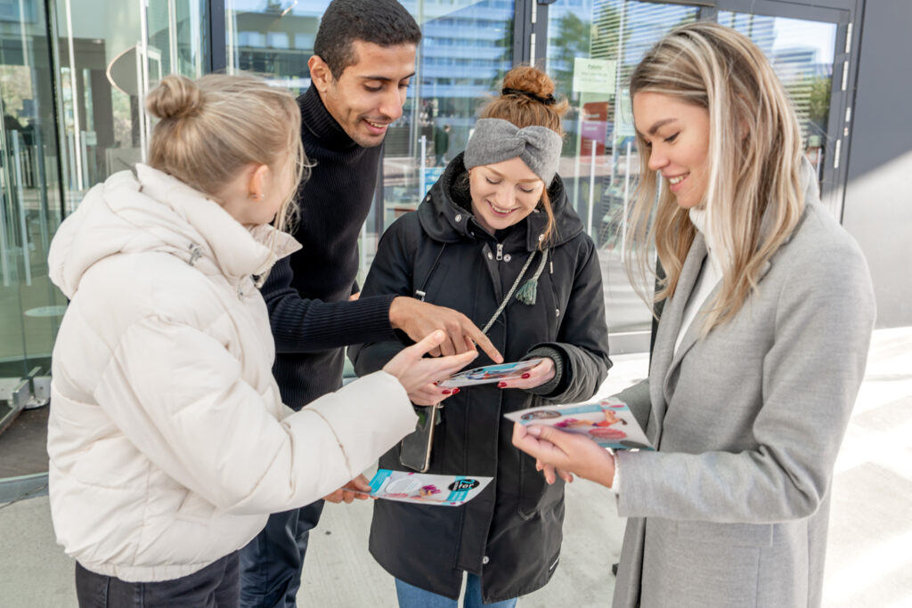 Flyerverteilung mit der Trendkost Promotionagentur