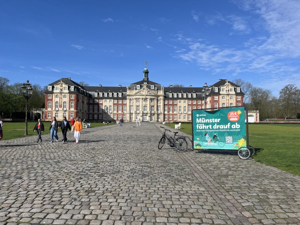 Fahrradwerbung in Münster am Schloss