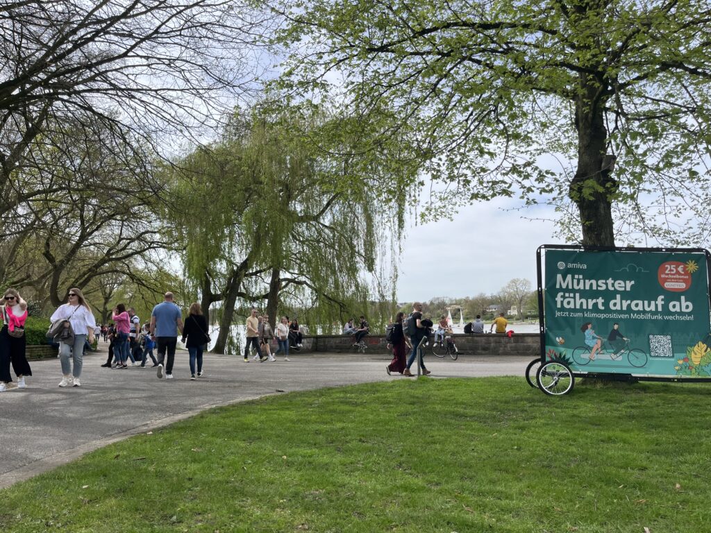 Fahrradwerbung in Münster kommt auch ins Grüne