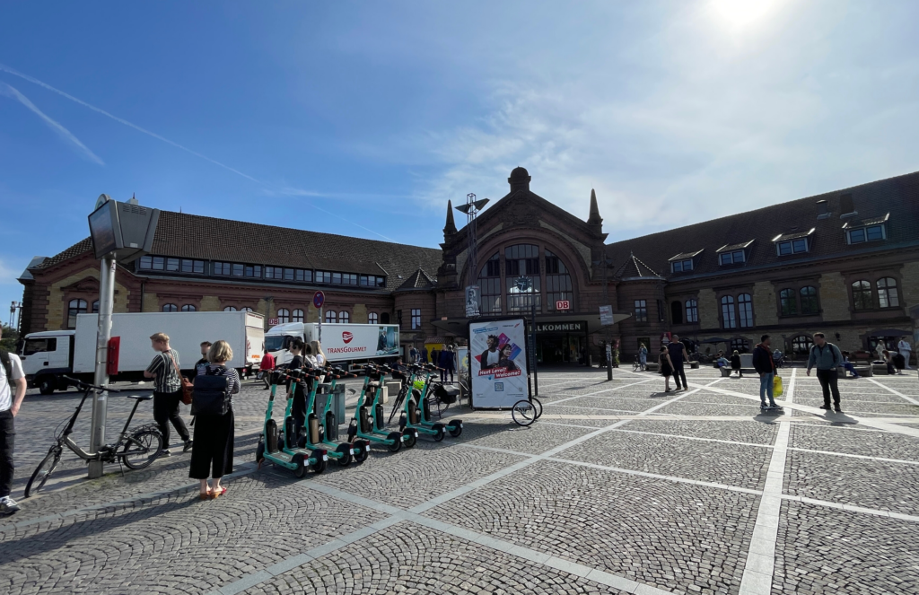 Fahrradwerbung am Hauptbahnhof