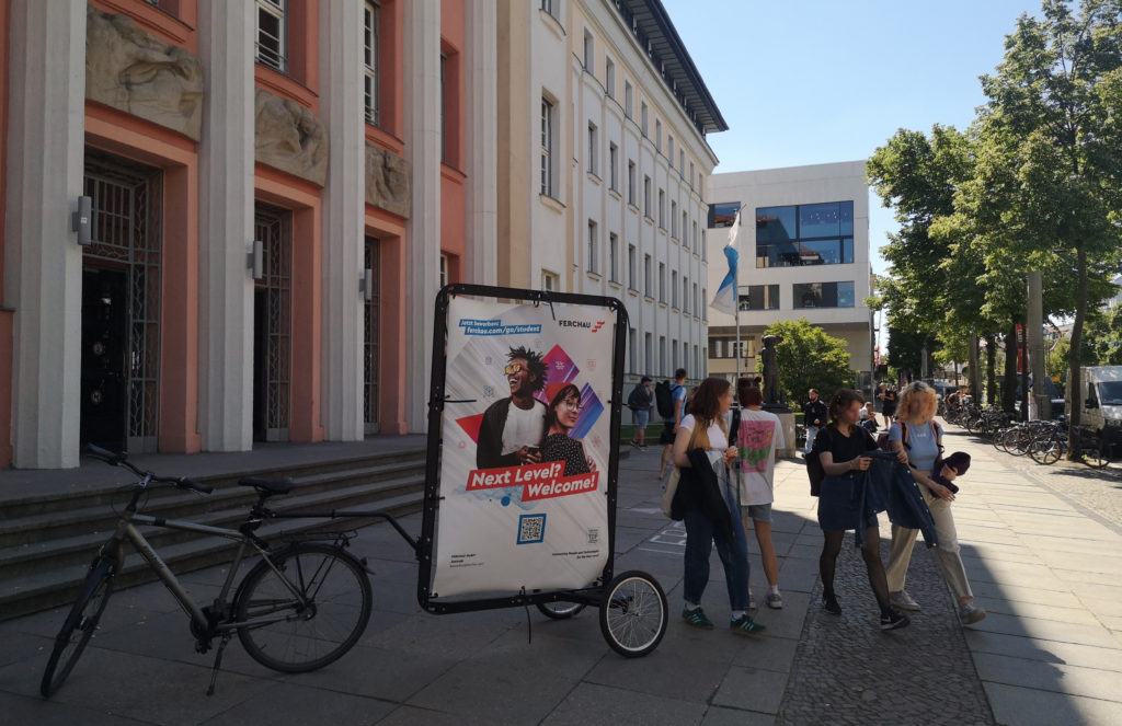 Best Case Fahrradwerbung in Leipzig