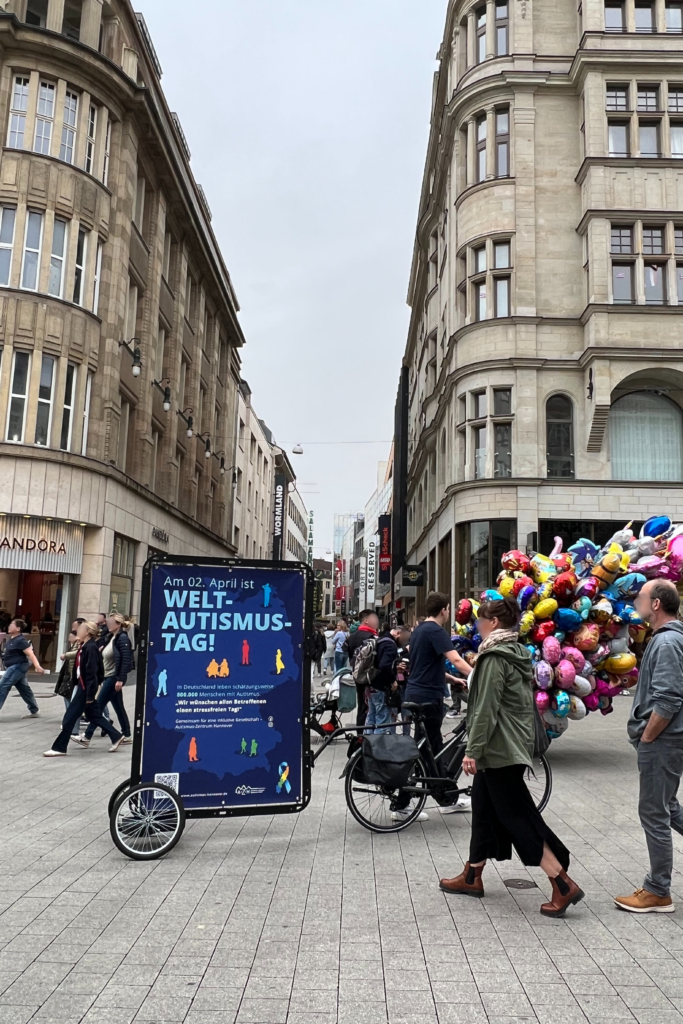 Fahrradwerbung erzeugt Aufmerksamkeit für ein wichtiges Thema