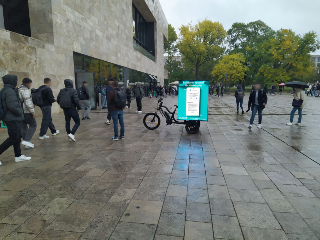 Fahrradwerbung da, wo ihre Zielgruppe ist